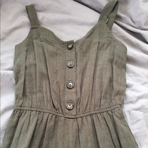 Army green wide leg jumpsuit